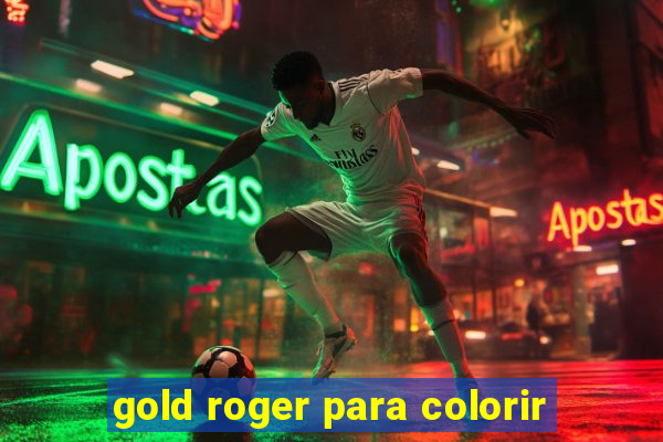 gold roger para colorir